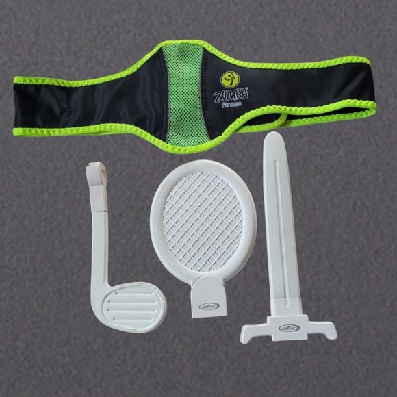 Zumba Fitness Fitness Green and Black Gaming Accessory Set - Picture 1 of 4